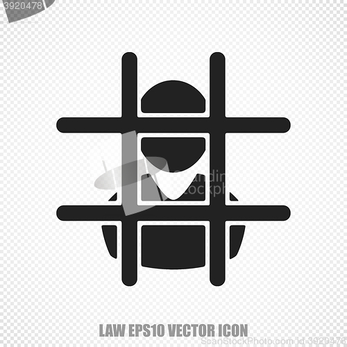 Image of Law vector Criminal icon. Modern flat design.