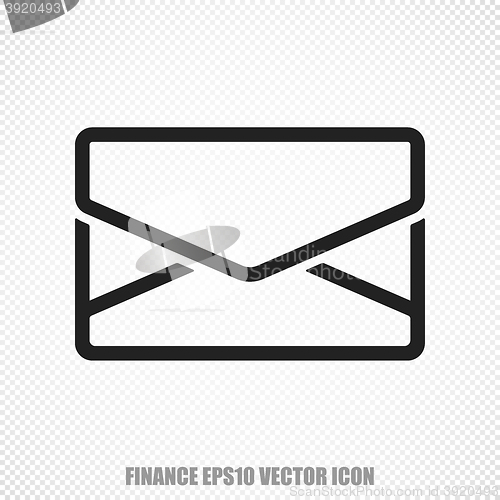 Image of Finance vector Email icon. Modern flat design.