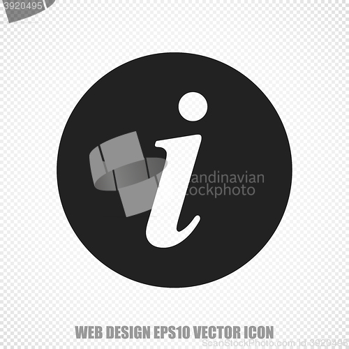 Image of Web development vector Information icon. Modern flat design.