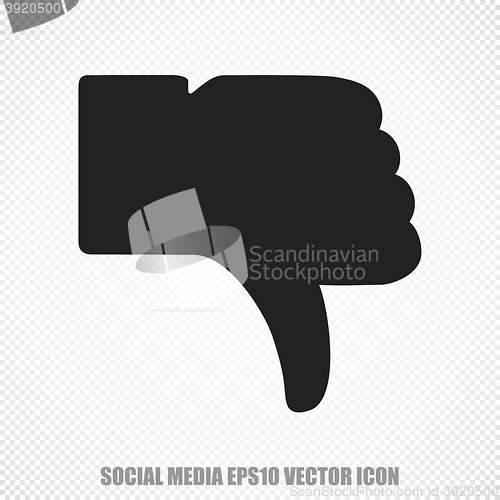 Image of Social network vector Thumb Down icon. Modern flat design.