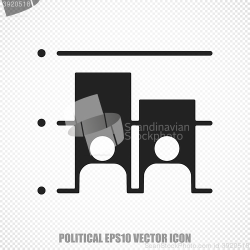 Image of Political vector Election icon. Modern flat design.