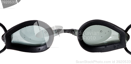 Image of Goggles for swimming with water drops