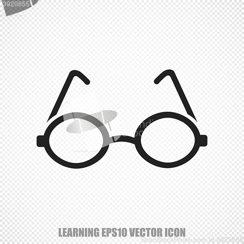 Image of Studying vector Glasses icon. Modern flat design.