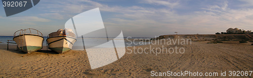 Image of Boats on the beach