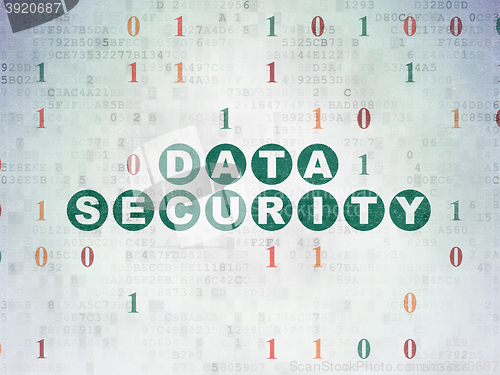 Image of Security concept: Data Security on Digital Data Paper background