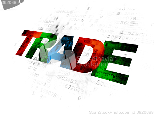 Image of Business concept: Trade on Digital background