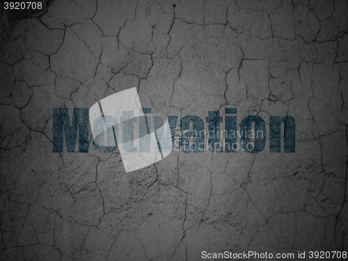 Image of Finance concept: Motivation on grunge wall background