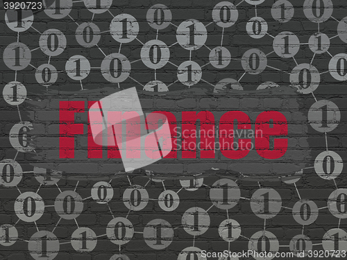 Image of Business concept: Finance on wall background