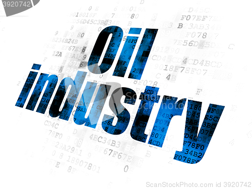 Image of Manufacuring concept: Oil Industry on Digital background