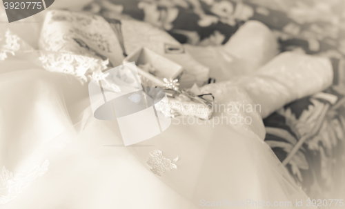 Image of Wedding background monochrome retro is out of focus