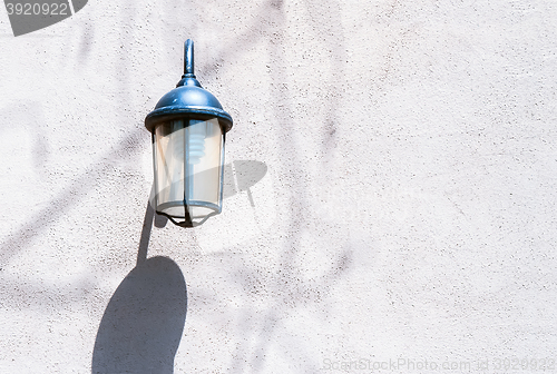 Image of Vintage street lamp on the wall