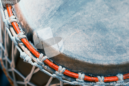 Image of Bongo drum closeup