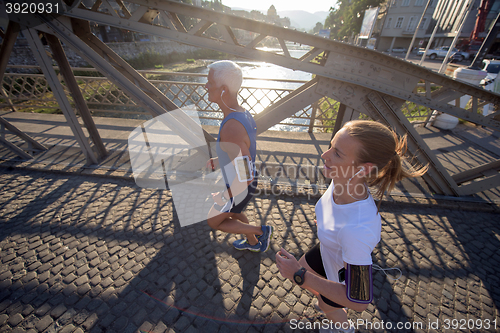 Image of couple jogging