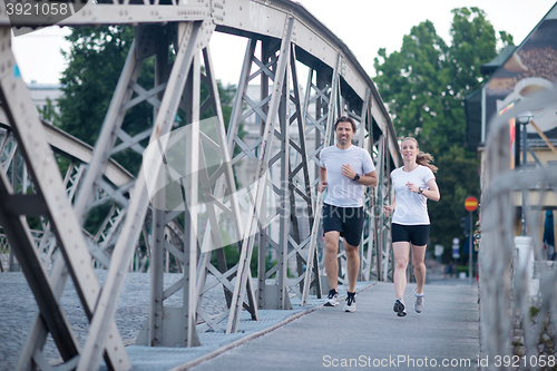 Image of couple jogging