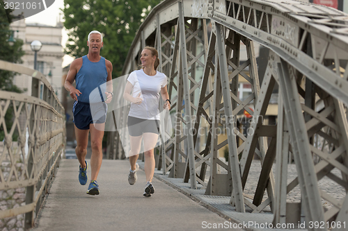 Image of couple jogging