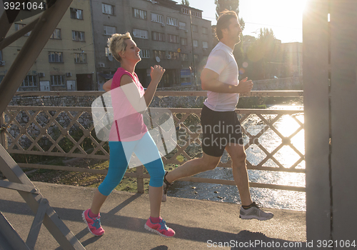 Image of couple jogging