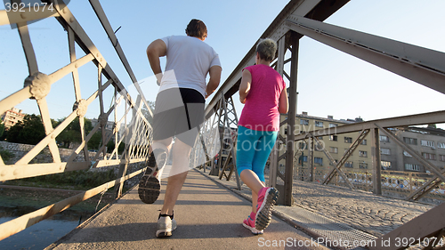 Image of couple jogging