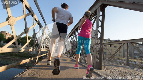 Image of couple jogging