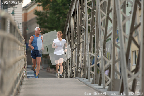 Image of couple jogging
