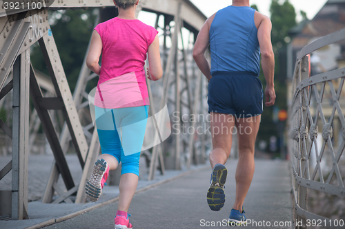 Image of couple jogging