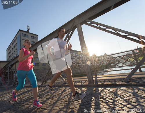 Image of couple jogging