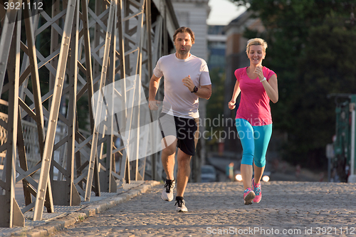 Image of couple jogging