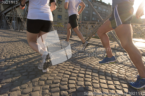 Image of people group jogging