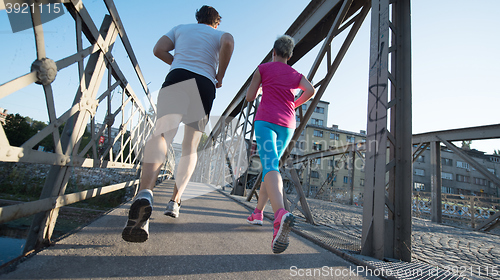 Image of couple jogging