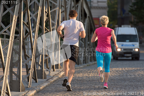 Image of couple jogging