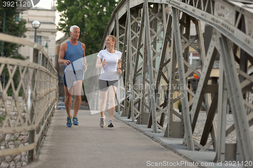 Image of couple jogging