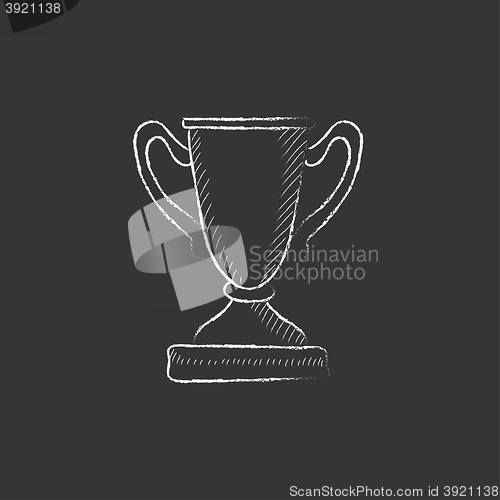 Image of Trophy. Drawn in chalk icon.