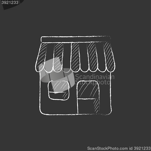 Image of Shop. Drawn in chalk icon.