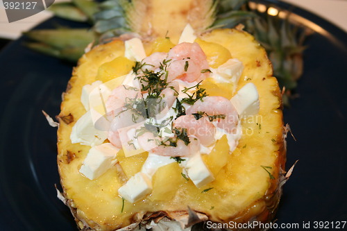 Image of Pineapple with shrimps