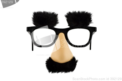 Image of Fun fake mask lisolated on white background