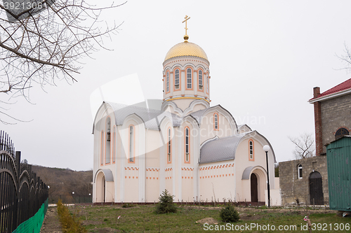 Image of Varvarovka, Russia - March 15, 2016: at the Church of Great Martyr Barbara View Varvarovka in the village, a suburb of Anapa, Krasnodar Krai