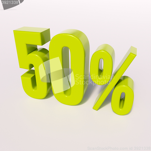 Image of Percentage sign, 50 percent