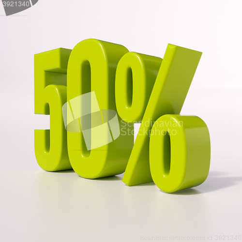 Image of Percentage sign, 50 percent