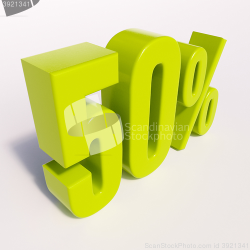 Image of Percentage sign, 50 percent