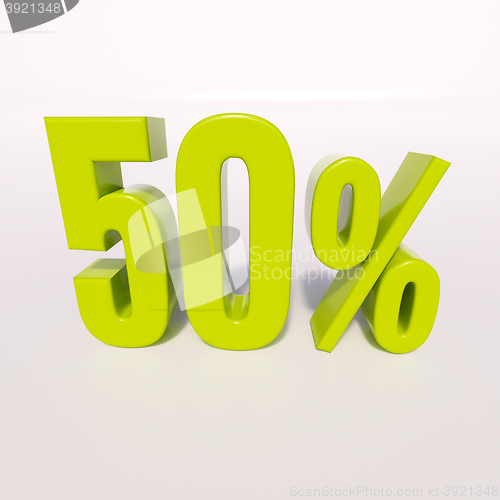 Image of Percentage sign, 50 percent