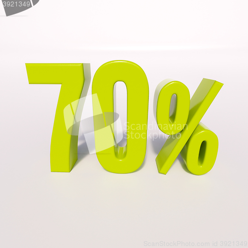 Image of Percentage sign, 70 percent