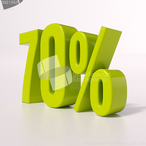 Image of Percentage sign, 70 percent