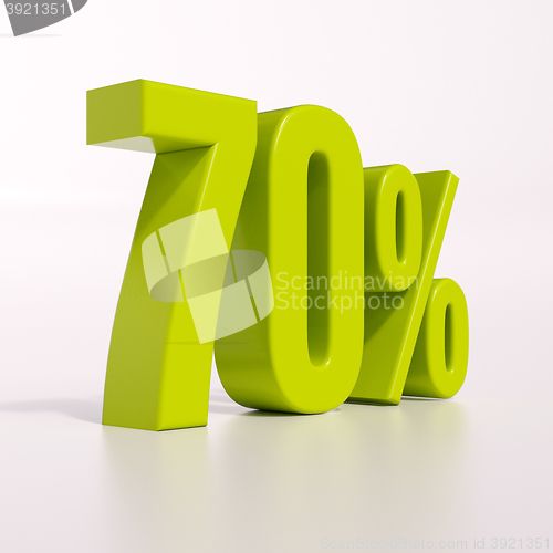 Image of Percentage sign, 70 percent