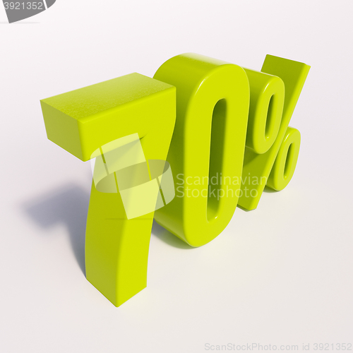 Image of Percentage sign, 70 percent