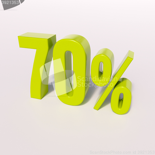 Image of Percentage sign, 70 percent