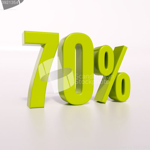 Image of Percentage sign, 70 percent