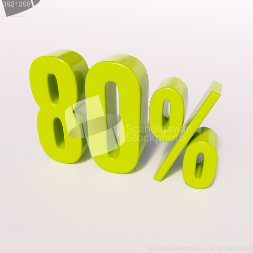 Image of Percentage sign, 80 percent