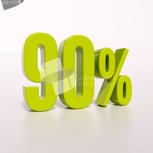 Image of Percentage sign, 90 percent