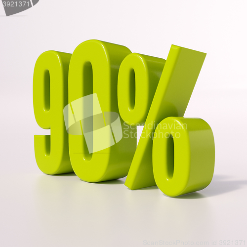 Image of Percentage sign, 90 percent