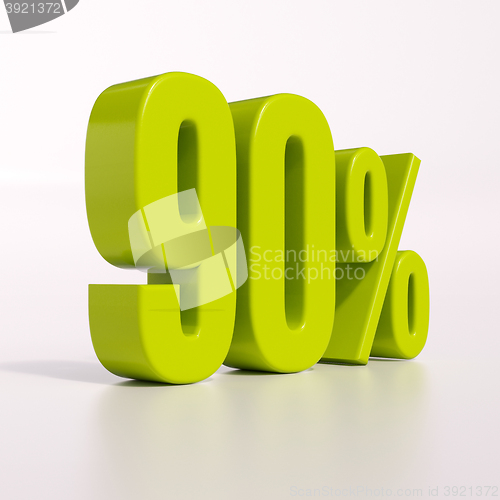 Image of Percentage sign, 90 percent