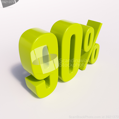 Image of Percentage sign, 90 percent